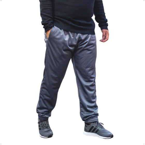 Imagem de Calça Jogger Masculina Plus Size Lisa com Elástico na Barra 