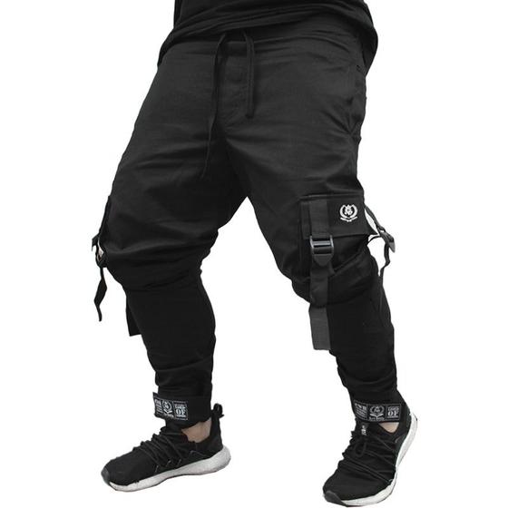 Jogging Preta Modelos De CalÃ§a De Napa Calça Jogger Masculina