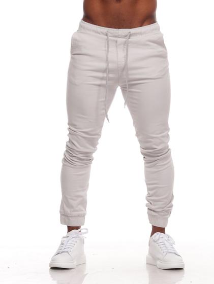 Imagem de Calça Jogger Masculina Slim Sarja Com Punho