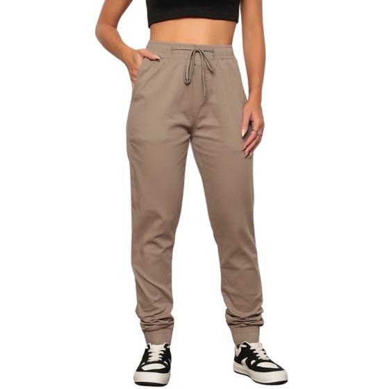 Imagem de  Calça Jogger Sarja  Feminina Casual