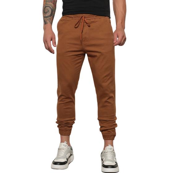 Imagem de Calça Jogger Sarja Masculina Caramelo