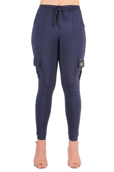 Imagem de Calça Jogger Wolfox Bengaline Com Bolso e Elástico Pronta Entrega