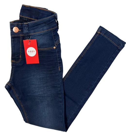 Imagem de calça juvenil jeans menina infantil com laycra tam 10 12 14 e 16 anos