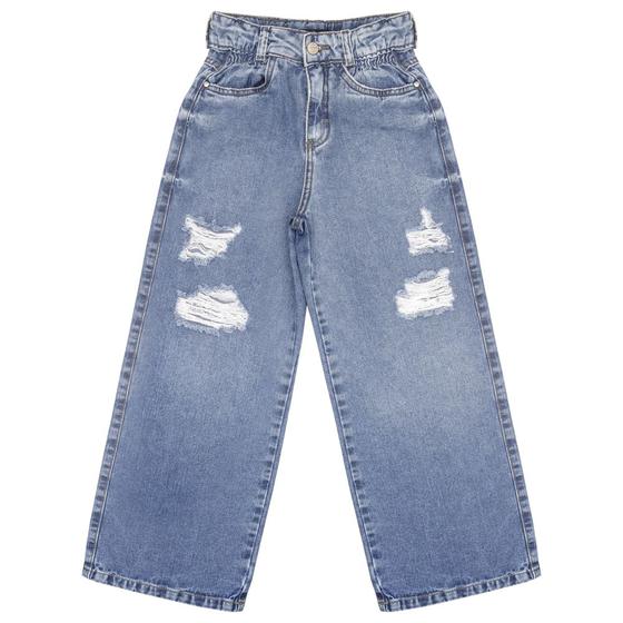 Imagem de Calça  Juvenil Look Jeans Wide Leg Jeans