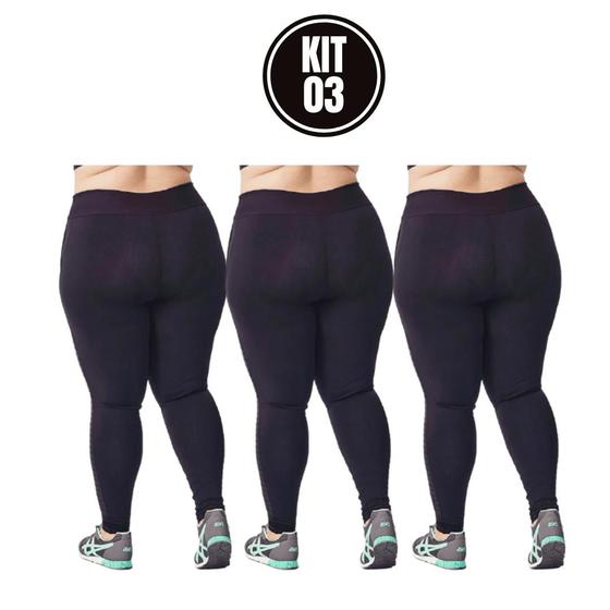 Calça Leg Modeladora Extra Feminina Leggings Cintura Alta Segura ...