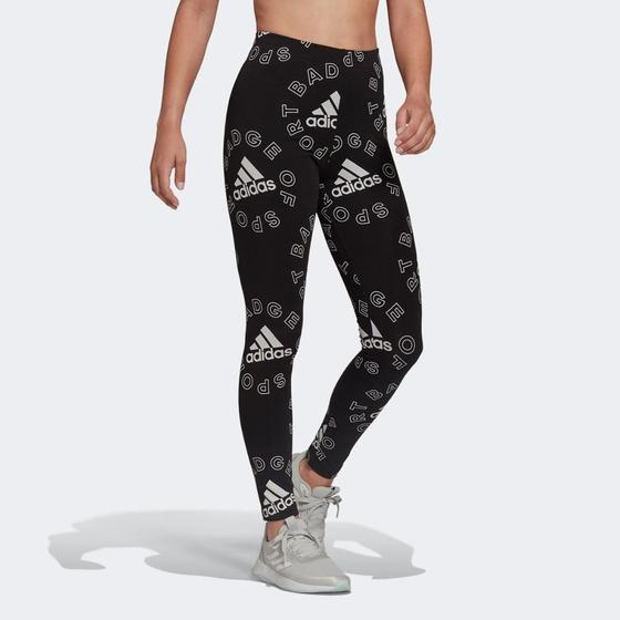 Calça Legging Adidas Favourites Cintura Média Feminina Menor preço em Calça Legging Adidas Favourites Cintura Média Feminina