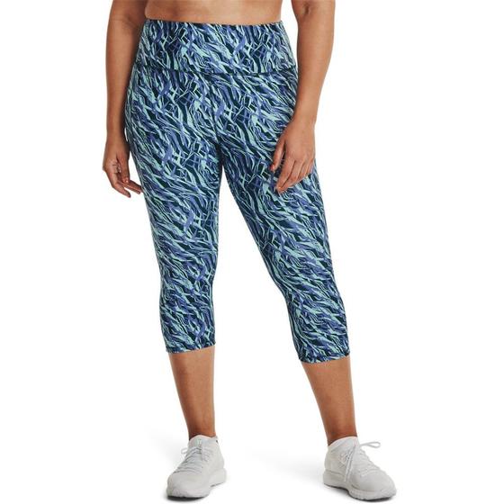 Imagem de Calça Legging Capri de Treino Plus Size Feminina Under Armour HeatGear Print