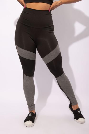 Imagem de Calça Legging Cintura Alta Newstyle Com Detalhe Moda Fitness Academia Feminina