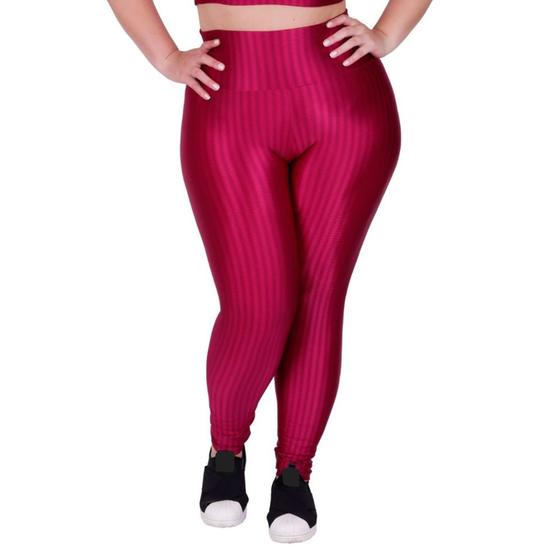 Imagem de Calça Legging Cintura Alta Plus Size de Academia Fitness 46 48 50 - LAURA