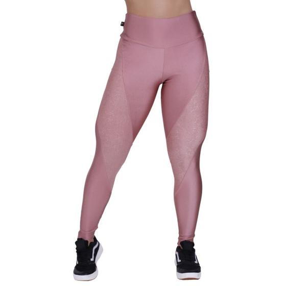 Imagem de Calça Legging Cirrê Liso com Detalhes Desenhado Poliamida