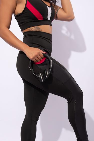 Imagem de Calça Legging Com Bolso Cirrê Fitness Academia Feminina Cintura Alta F7 NEW STYLE