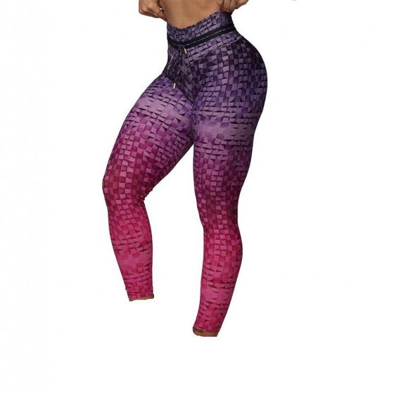 Imagem de Calca Legging Empina Bumbum Pink Mosaic Exclusiva Moving