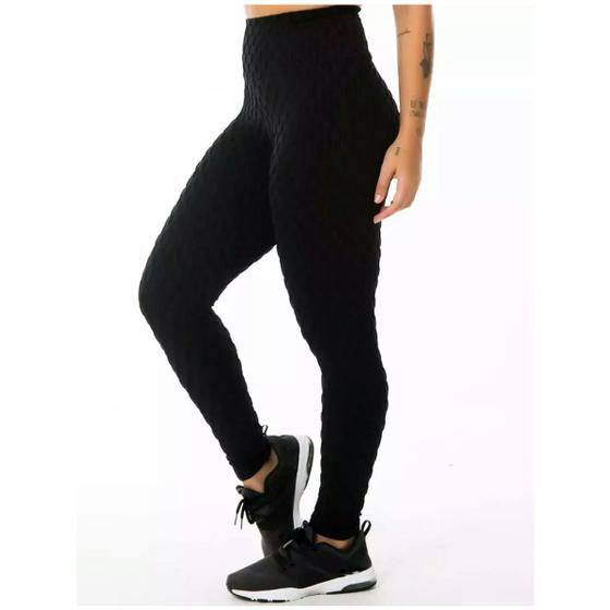 Imagem de Calça Legging Feminina Cintura Alta Bolha Fitness Academia