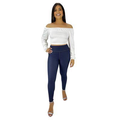 Calça Legging Feminina Cotton Skinny Jeans Hot Pants Menor preço em Calça Legging Feminina Cotton Skinny Jeans Hot Pants
