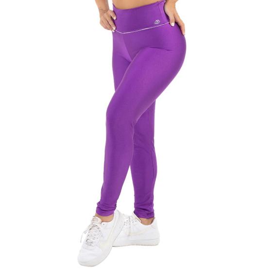 Imagem de Calça Legging Feminina Levanta Bumbum Cós Alto Academia Fit