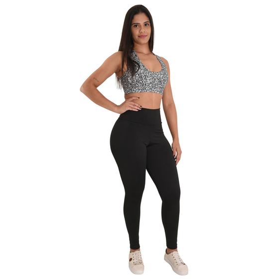 Imagem de Calça Legging Feminina Suplex Academia Cintura Alta Premium 