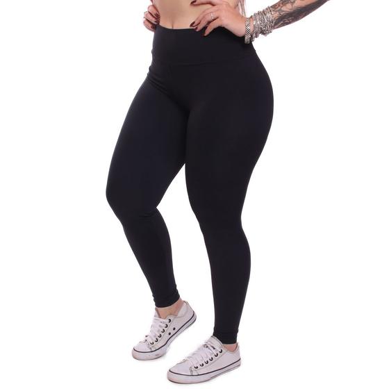 Imagem de Calça Legging Feminina Zero Transparência Proteção UV Suplex Nakai Academia Treino Esporte