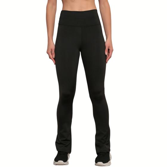 Imagem de Calça Legging Flare Feminina Cintura Alta Fitness Academia 