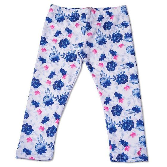 Imagem de Calça Legging Infantil Floral Azul Toffee - Nº04