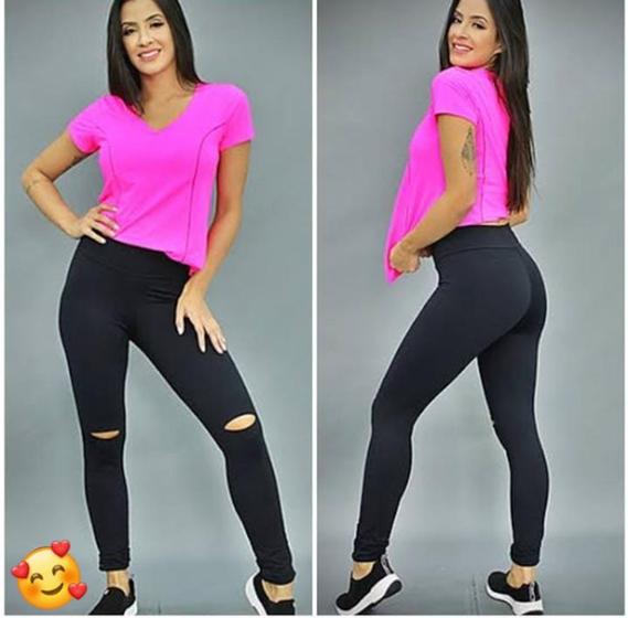 Imagem de Calça Legging K2B Com Rasgo no Joelho.