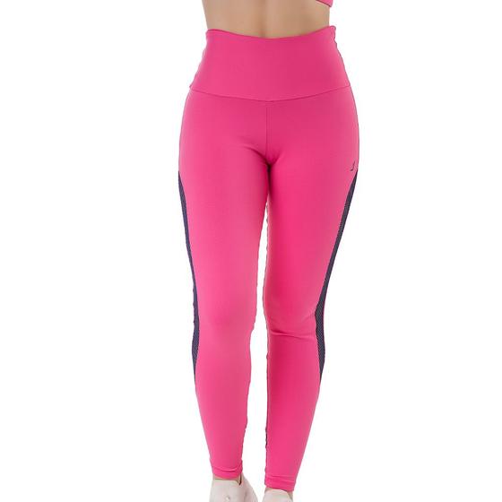 Imagem de Calça Legging Leg Com Detalhe Lateral  Esportiva Para Academia Corrida Tamanhos Plus P Ao EG3