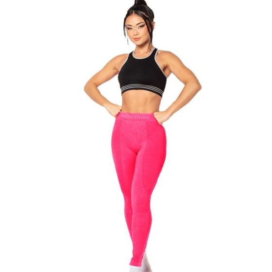 Imagem de Calça Legging Leg Sem Costura Feminino Fitness Esportiva Para Academia Treino Corrido