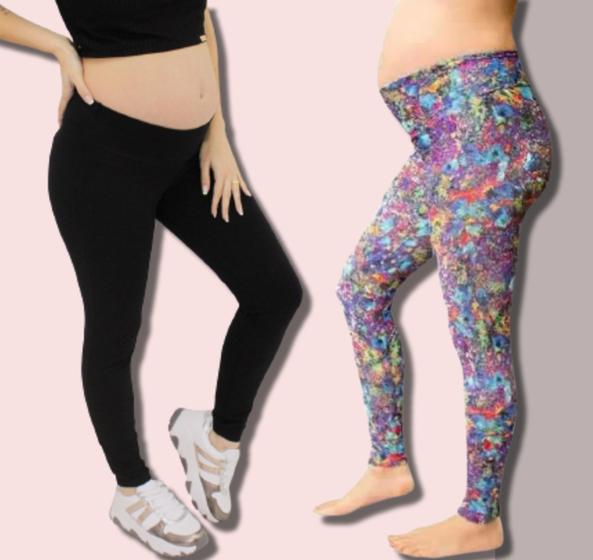 Imagem de Calça Legging Para Gestantes Roupa Mulher Grávida