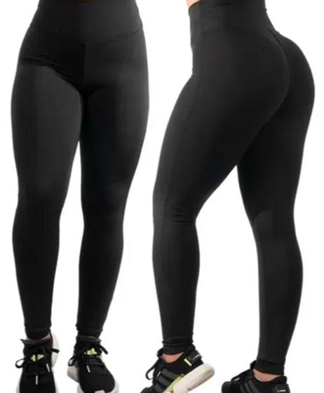 Imagem de Calça Legging Preta Cintura Alta  Academia 