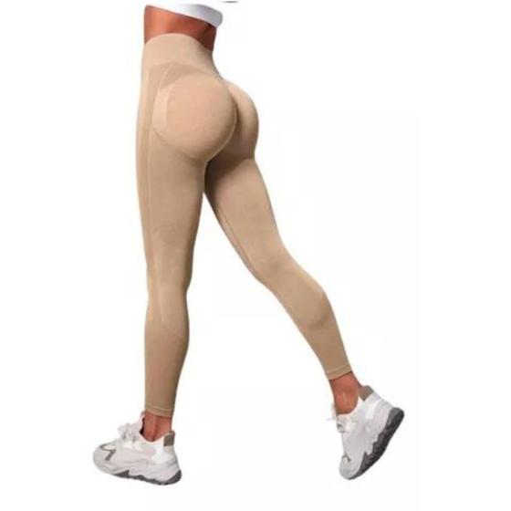 Imagem de Calça Legging Push Up Sem Costura Yoga Academia Levanta Bumb