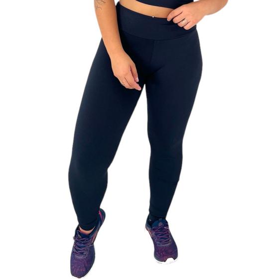 Imagem de Calça Legging Suplex Flenelada Fitness Feminina Skinny Alta