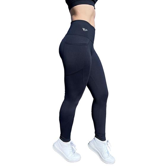 Imagem de Calça Legging Suplex Poliamida Bolso Lateral Corrida Preto