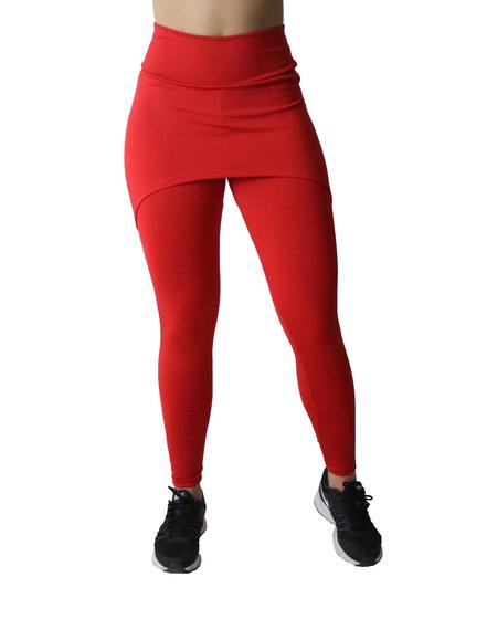 Imagem de Calça Legging Suplex Saia Tapa Bumbum Cintura Alta Fitness