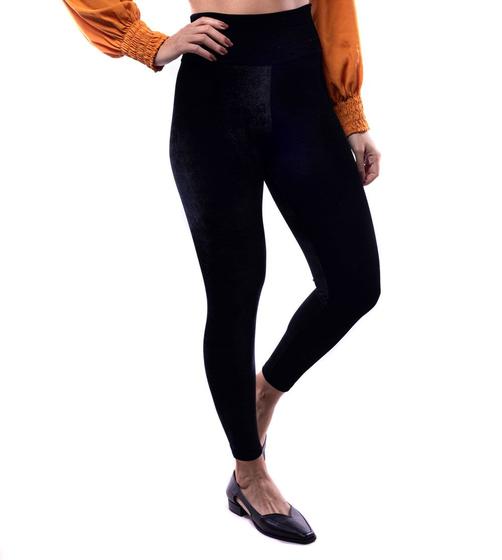 Imagem de Calça legging veludo preto maria genô