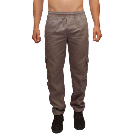 Social Masculina CalÇa De Sarja Com Elastico Na Cintura Calça