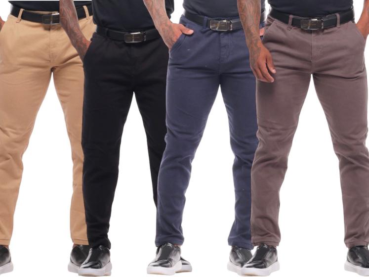 Imagem de Calça Masculina Esporte Fino Social Bolso Embutido