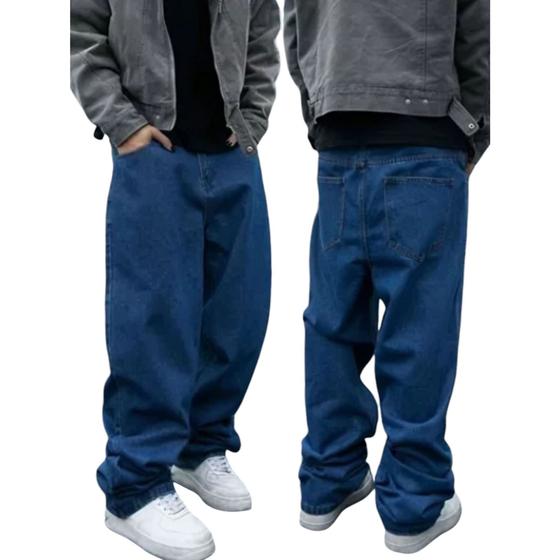 Calça Masculina Jeans Balão Baggy Reta - Mitchelgutto - Calças Jeans ...