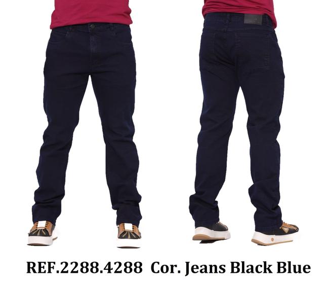 Imagem de Calça Masculina Jeans Elastano Plus size Tamanhos Grandes Malloy