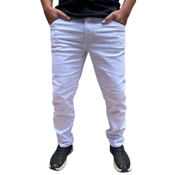 Imagem de Calça masculina jeans masculina skinny com elastano varias cores a pronta entrega