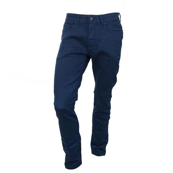 Imagem de Calça Masculina King & Joe Sarja Slim Fit Marinho - CL22108