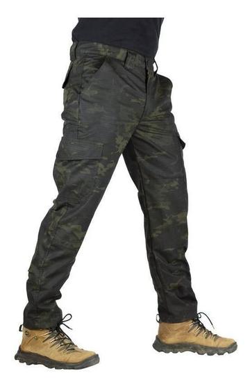 Imagem de Calça Masculina Militar Cargo Tática Camuflada Grande Big