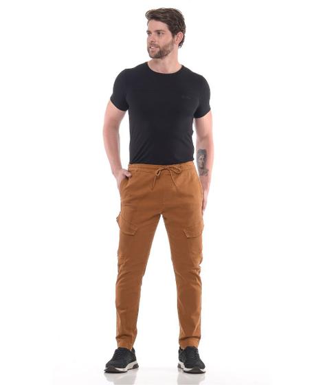 Imagem de Calça Masculina Sarja Jogger Cargo Razon Jeans