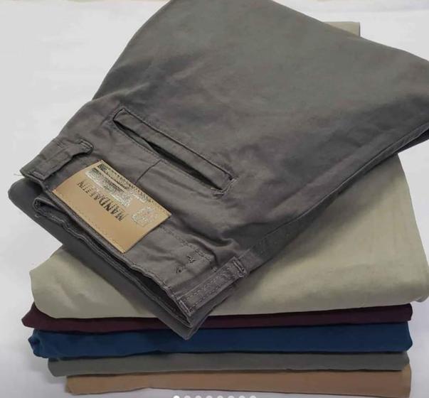 Imagem de Calça masculina  skine sarja com elastano bolso embutido