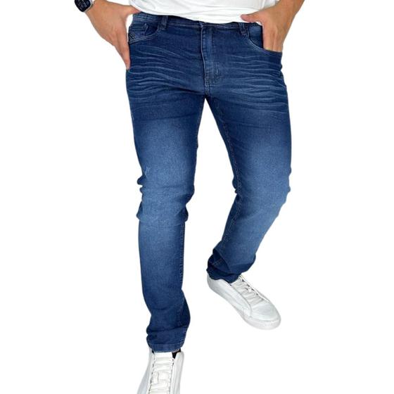 Imagem de Calça Masculina Skinny Lavagem Resistência e Durabilidade