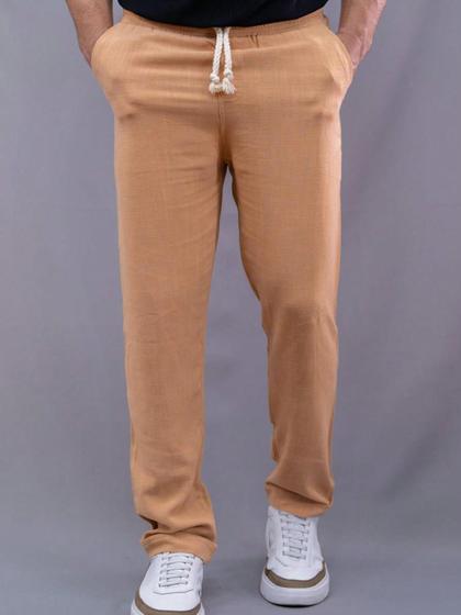 Imagem de Calça Masculina Slim Em Linho Despojada