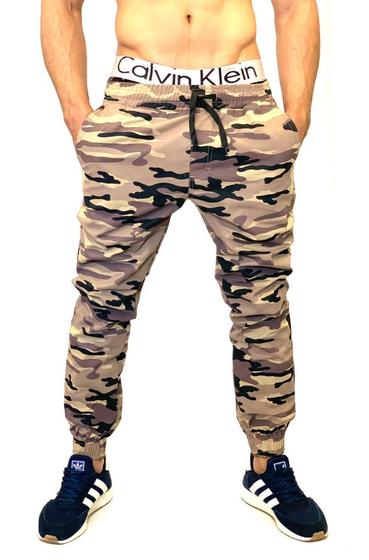 Imagem de Calça masculino Jogger com lycraMasculina Camuflada Coloridas Varias Cores