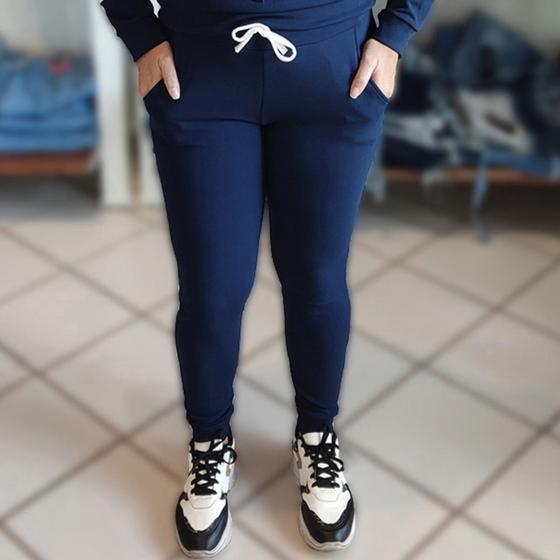 Malha Crepe Roupas De Frio Moletom Feminino Calça Moletom Feminino