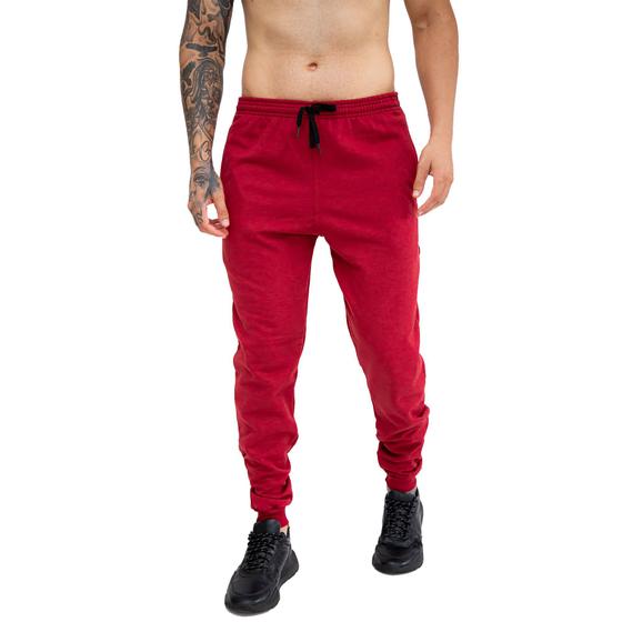 Calça Moletom Masculina Básica Casual Com Bolsos Menor preço em Calça Moletom Masculina Básica Casual Com Bolsos