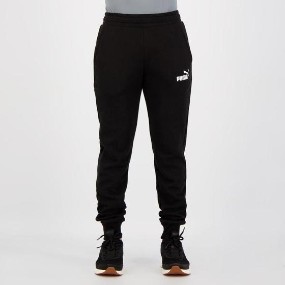 Calça Moletom Puma Essential Slim Tr Masculina Menor preço em Calça Moletom Puma Essential Slim Tr Masculina