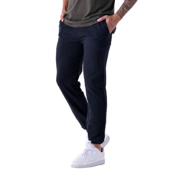 Imagem de Calça Moletom Punho Fit Slim Masculino Adulto