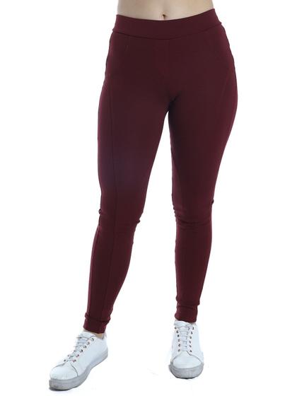 Imagem de Calça Montaria Legging Feminina Fitness Body Fit Vinho